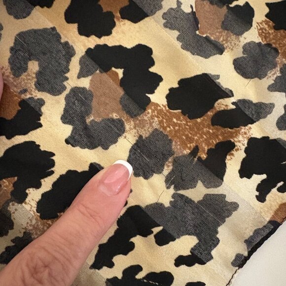 Leopard Print Scarf Lightweight Fashion Accessory Brown Black Animal Print - Picture 4 of 7